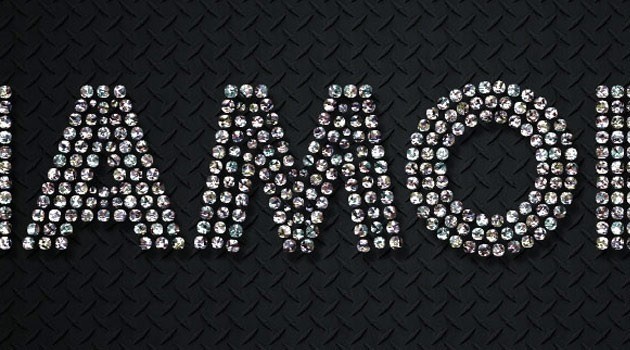 Cómo crear un Texto Efecto Diamantes en Adobe Photoshop