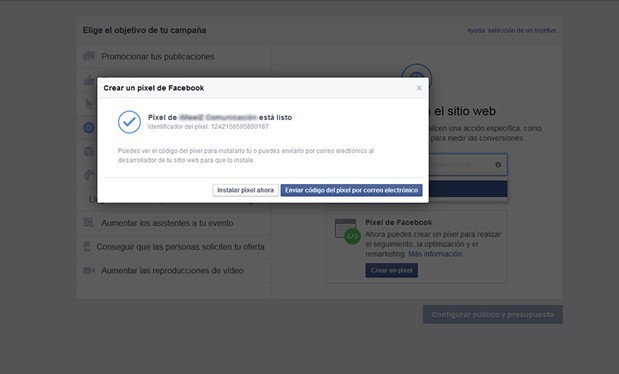 como crear el pixel de facebook 