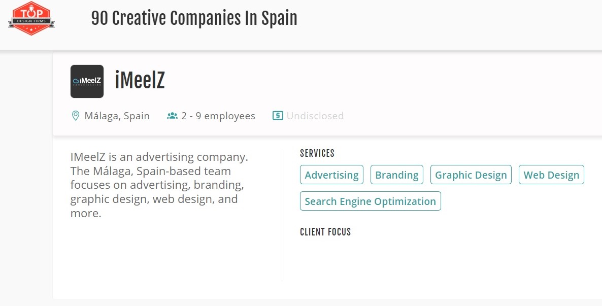 iMeelZ mejor agencia de marketing digital - top design firms 2